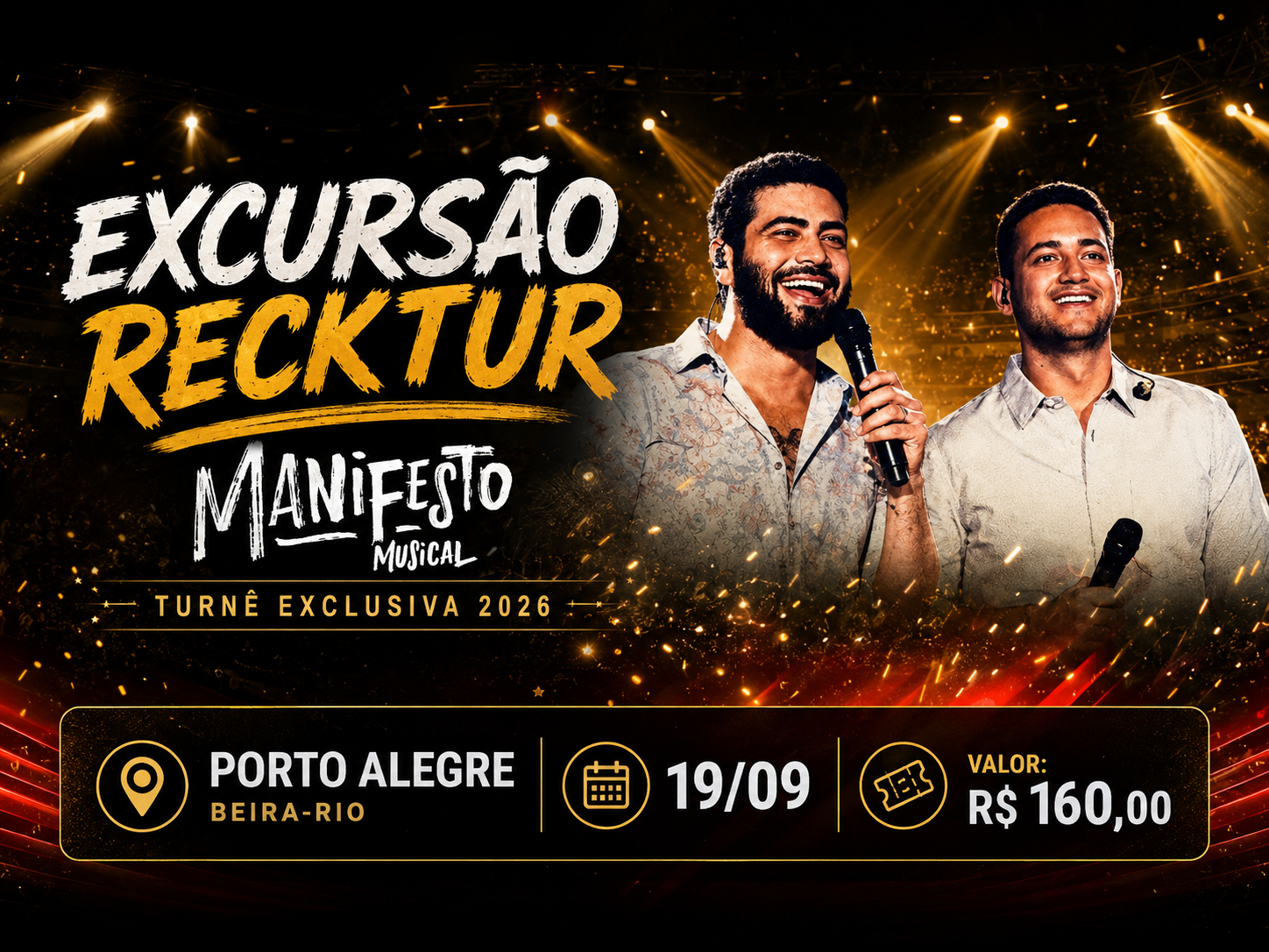 Excursão para o Manifesto Musical em Porto Alegre